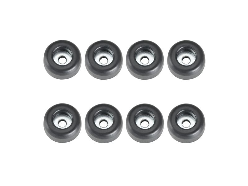 Adam Hall | Hardware Gummifuss 4900 M 8 AH | mit Stahleinlage 25 x 11 mm Schwarz