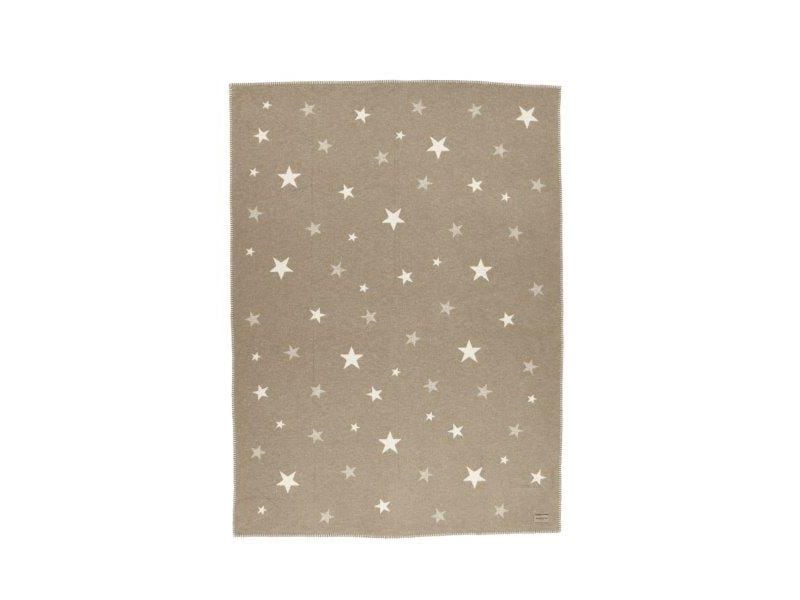 Eskimo | Decke Etoile, 140x200cm | 70% Baumwolle / 30% Polyacryl, Beige