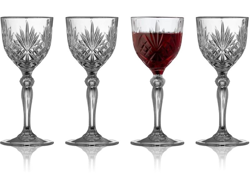 Lyngby | Portweinglas Melodia 14cl, 4 Stk. | 7x16.6 cm, Trasnparent, Crystal