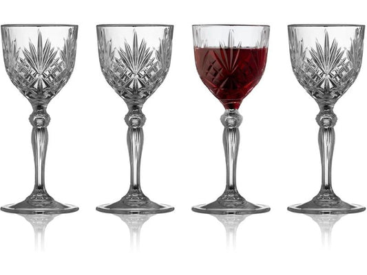 Lyngby | Portweinglas Melodia 14cl, 4 Stk. | 7x16.6 cm, Trasnparent, Crystal