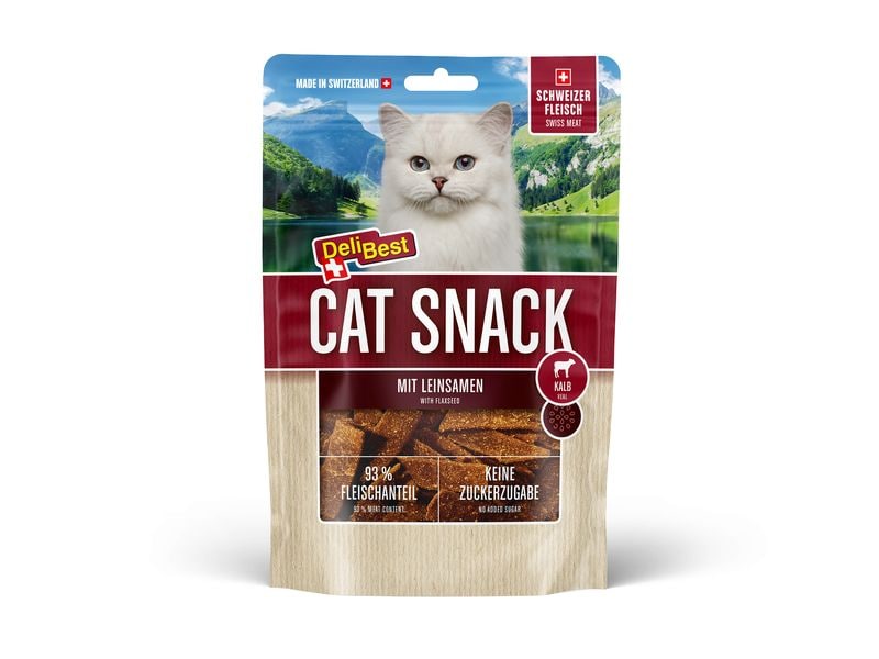 DeliBest | Cat Snack Kalb | schmale Streifen, 45g