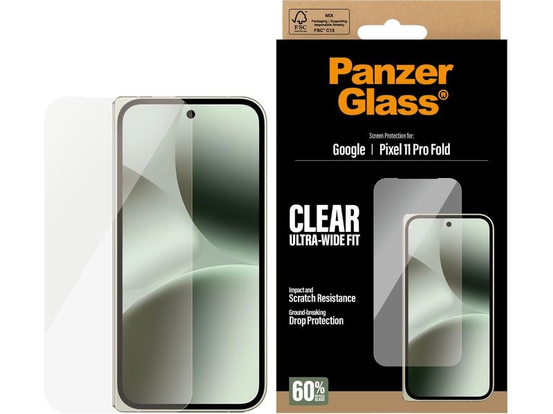 Panzerglass | Clear Glass (Sub-Screen) | Pixel 11 Pro Fold