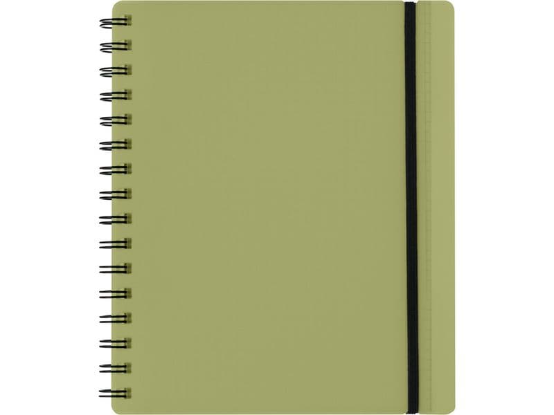 Kolma | Koma Notizbuch Easy A5 | 100 Blatt, 70 g/m2 kariert, olivegrün