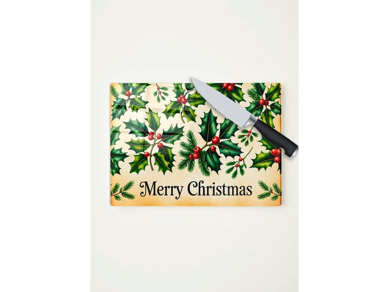 Hermia | Schneidebrett XMAS 20 x 30 cm | temperiertes Glas, antibakteriell