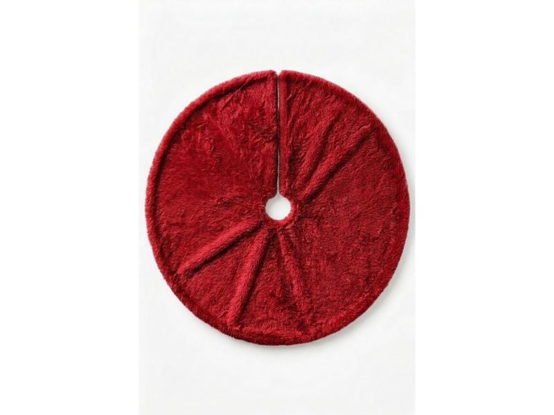 Conceptum Hypnose | Weichnachtsteppich | rot, 150x150 cm