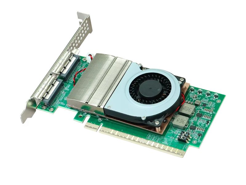Highpoint | Rocket 1624M PCIex-16v5 Contr. | 2x MCIO 8i (SFF-TA-1016), Industrial Server