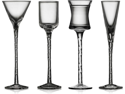 Lyngby | Aquavit Nora, 4 Stück | Transparent, Soda-lime glass