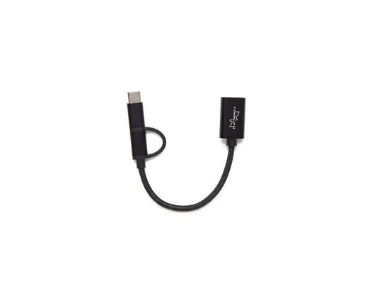 Playtronica | USB-Adapter | 2-in-1 Micro-USB USB-C Schwarz 0.1 m