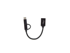 Playtronica | USB-Adapter | 2-in-1 Micro-USB USB-C Schwarz 0.1 m