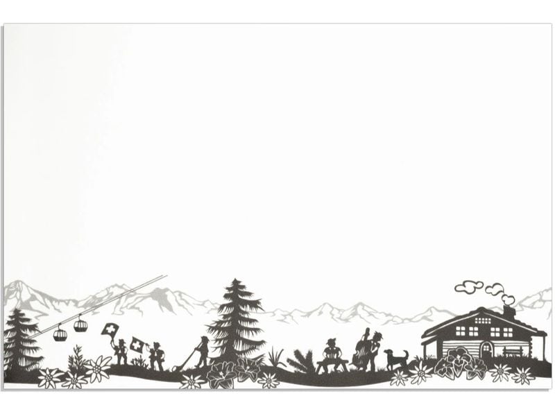Nouvel | Tischset Alpfest Scherenschnitt | 45x30cm