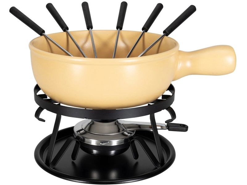 Nouvel | Käsefondue - Set Uni, 9-teilig | beige