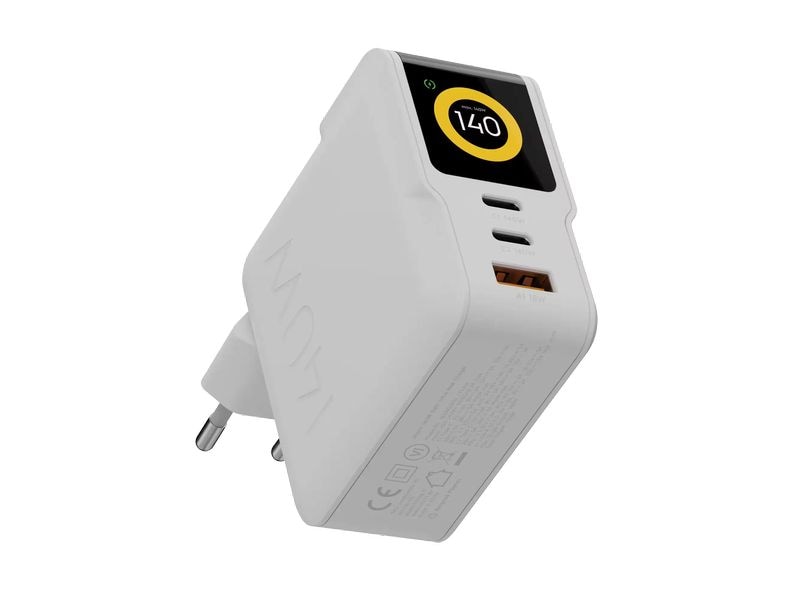 Xtorm | Wall Charger NextGen, 140W, 2xC, 1xA | 100-240V, 2xUSB-C 140W, 1xUSB-A 18W, weiss