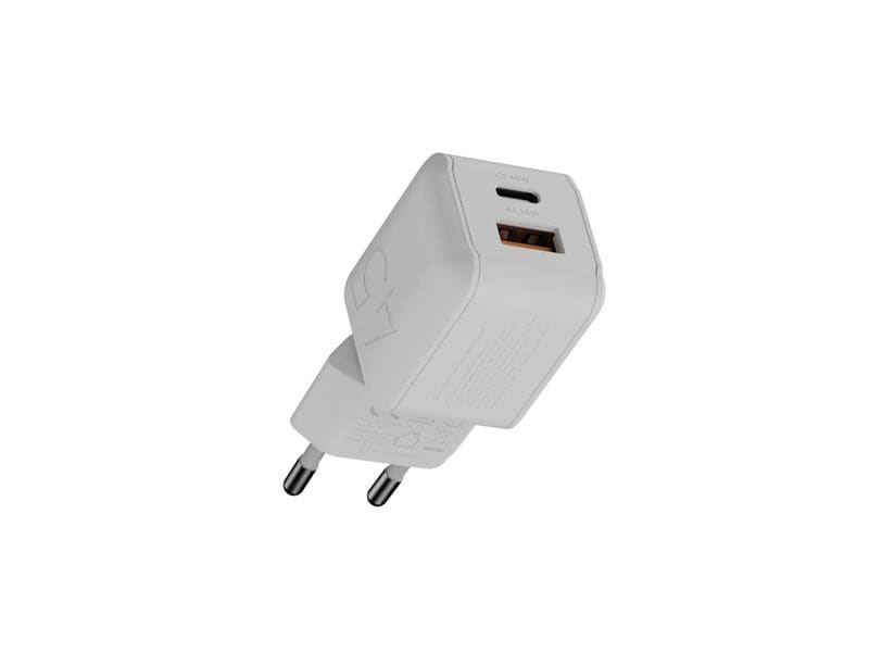 Xtorm | Wall Charger NextGen, 45W, 1xC, 1xA | 100-240V, 1xUSB-C 45W, 1xUSB-A 18W, weiss