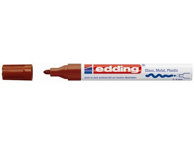 edding | Lackmarker 750-CREA | braun, Rundspitze 2-4mm