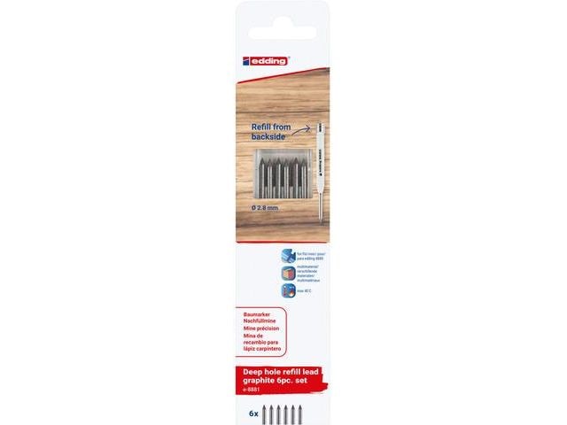 edding | Baumarker Mine 8881graphit 6er Bli | ø 2.8mm
