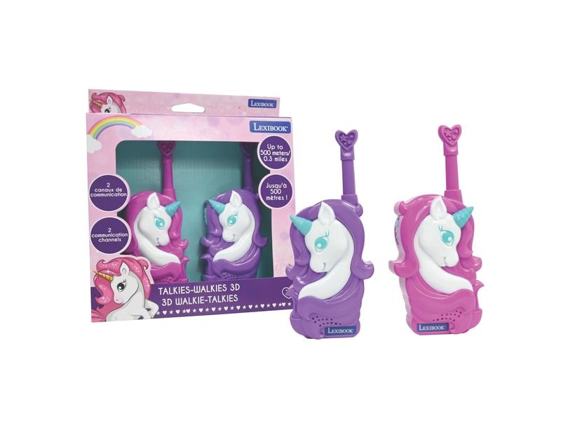 Lexibook | Einhorn 3D-Walkie-Talkies | bis zu 500 m