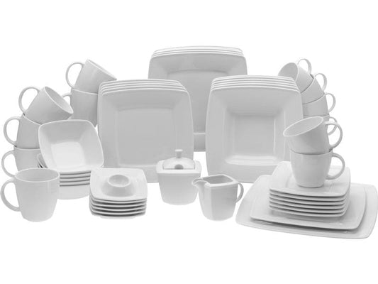 creaTable | Victoria Weiss Kombiservice | 50-tlg. Porzellan