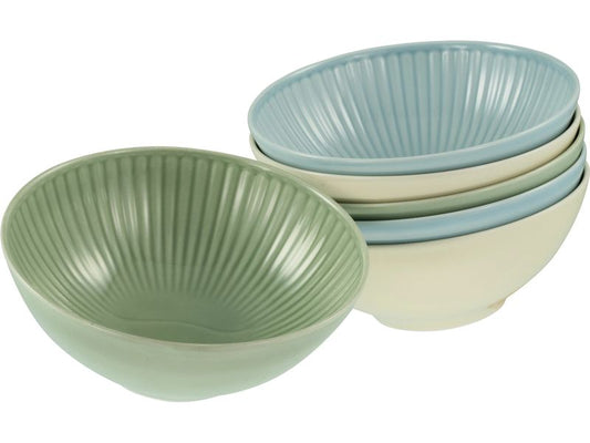creaTable | Valencia Pastell Mehrzweck | schalen Set 6-tlg. Porzellan