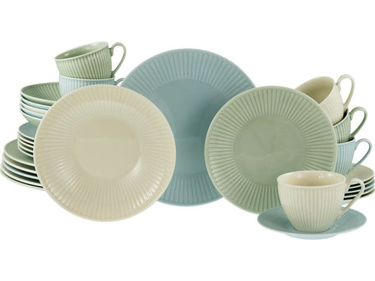 creaTable | Valencia Pastell Kombiservice | 30-tlg. Porzellan