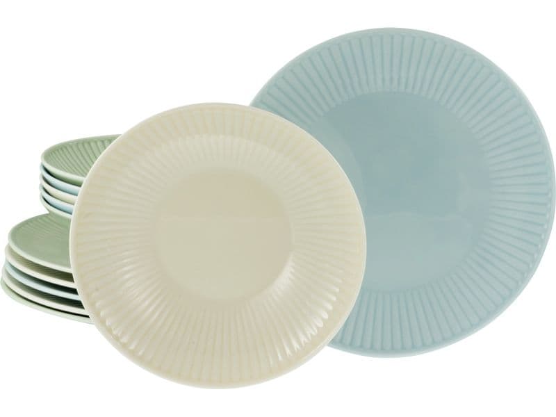 creaTable | Valencia Pastell Tafelservice | 12-tlg. Porzellan