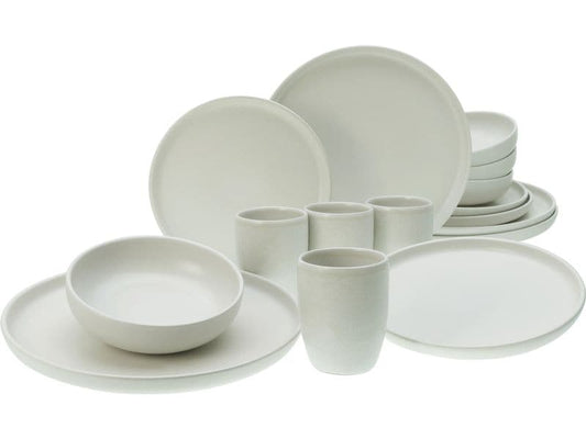 creaTable | Uno Offwhite Kombiservice | 16-tlg. Steinzeug