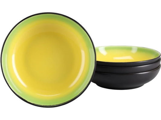 creaTable | Hot Green Poke Bowl | 4-tlg. Steinzeug