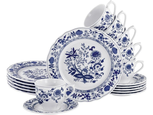creaTable | Flora Zwiebelm. Kaffeeservice | 18-tlg. Porzellan