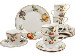 creaTable | Flora Orchard Kaffeeservice | 18-tlg. Porzellan