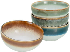 creaTable | Cascade Bunt Buddha Bowl Set | 4-tlg. Steinzeug