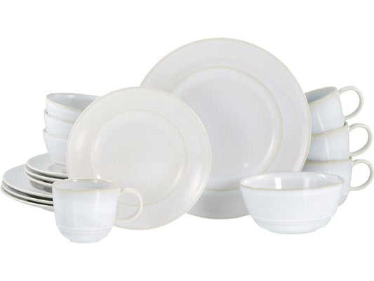creaTable | Antique Offwhite Kombiservice | 16-tlg. Steinzeug