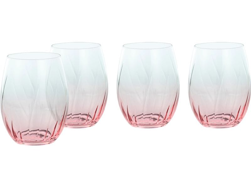 creaTable | Swirly Longdrinkglas Set | 4-tlg. Glas