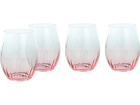 creaTable | Swirly Longdrinkglas Set | 4-tlg. Glas