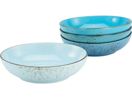 creaTable | Nature Collection Aqua Poke | Bowl Set 4-tlg. Steinzeug