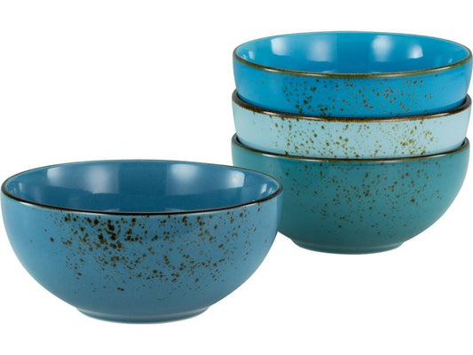 creaTable | Nature Collection Aqua Buddha | Bowl Set 4-tlg. Steinzeug