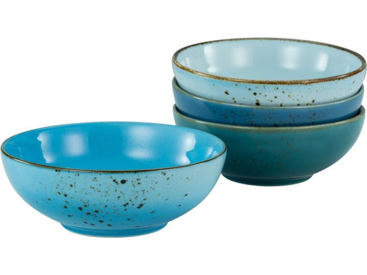 creaTable | Nature Collection Aqua Smoothie | Bowl Set 4-tlg. Steinzeug