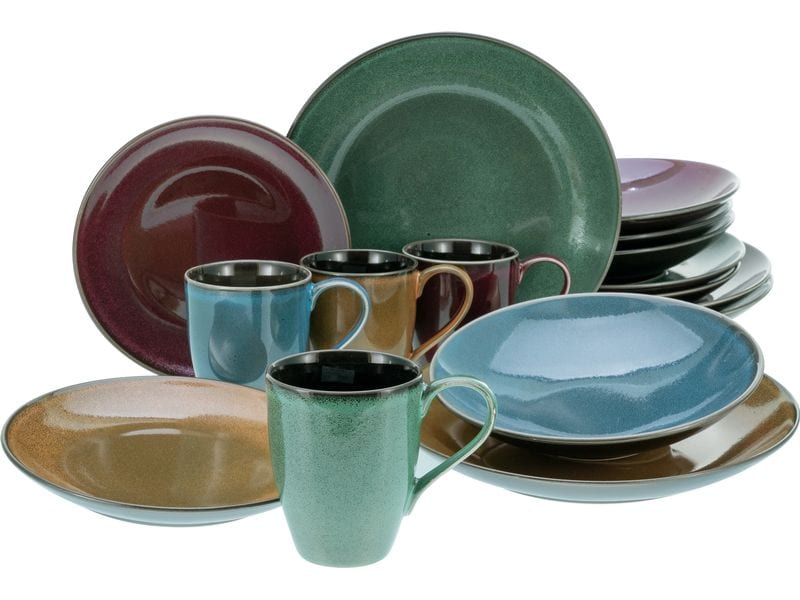creaTable | Marrakesch Bunt Kombiservice | 16-tlg. Steinzeug