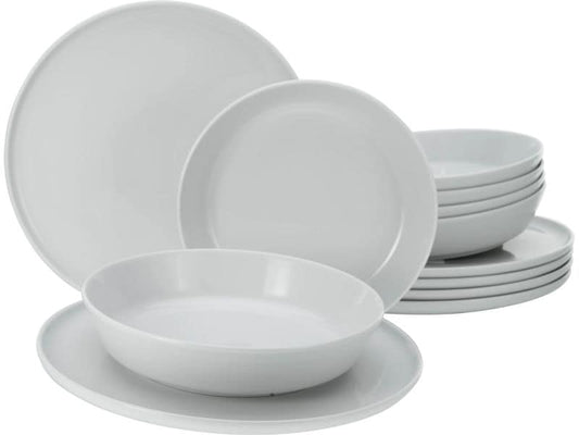 creaTable | Chef Collection Weiss Tafelset | 12-tlg. Porzellan