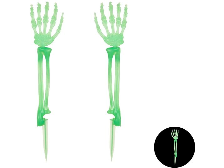 Partydeco | Skelettarme leuchtend | 46 cm
