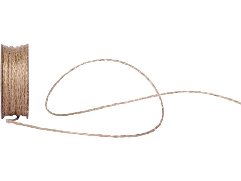 Spyk | Geschenkband Jutekordel | beige, B: 2 mm, L: 15 m