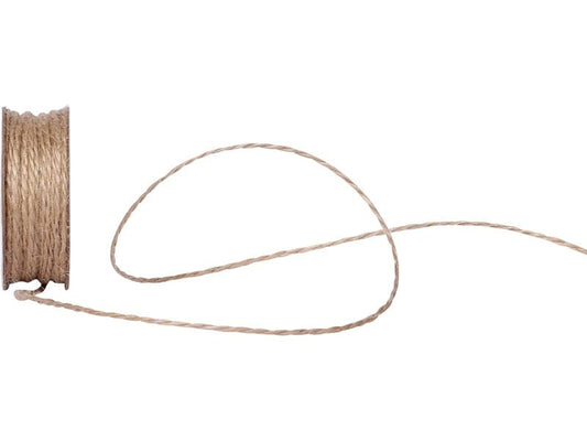 Spyk | Geschenkband Jutekordel | beige, B: 2 mm, L: 15 m