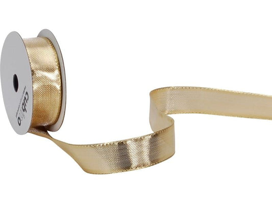 Spyk | Geschenkband Monte Carlo | gold, B: 15 mm, L: 5 m