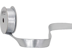 Spyk | Geschenkband Monte Carlo | silber, B: 15 mm, L: 5 m