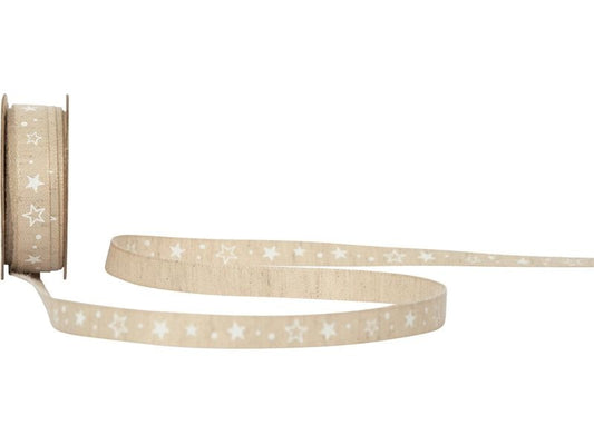 Spyk | Geschenkband Nunki | natur, B: 9 mm, L: 4 m