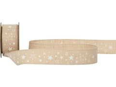 Spyk | Geschenkband Nunki | natur, B: 22 mm, L: 2.5 m
