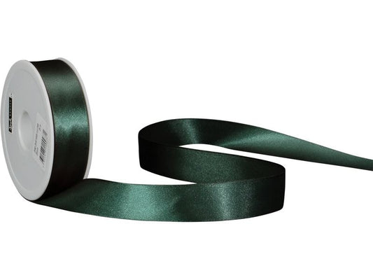 Spyk | Geschenkband Satin | dunkelgrün, B: 25 mm, L: 25 m