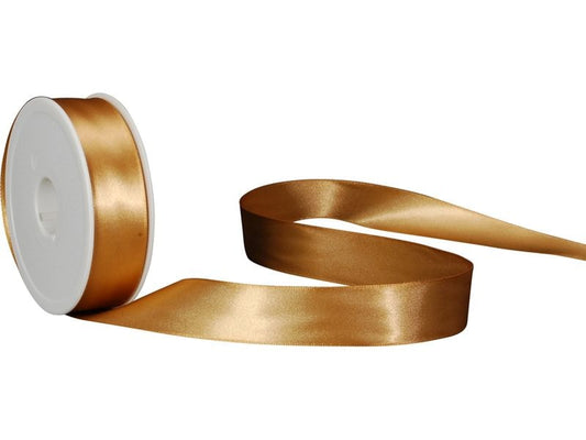 Spyk | Geschenkband Satin | gold, B: 25 mm, L: 25 m