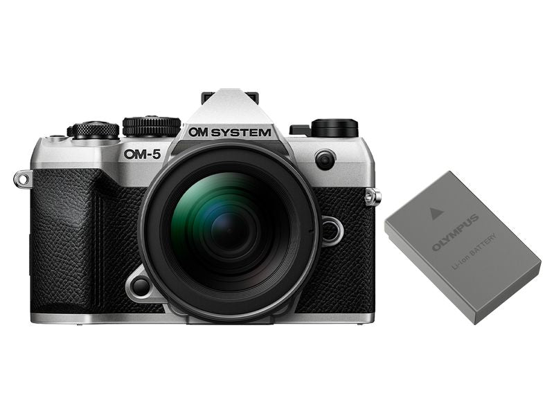 OM-System | OM System OM-5 II Camera Kit Silver | M.Zuiko ED 12-45mm F/4 PRO inkl. Akku
