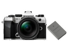 OM-System | OM System OM-5 II Camera Kit Silver | M.Zuiko ED 12-45mm F/4 PRO inkl. Akku