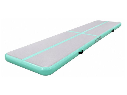 KOOR | Airtrack Turnmatte 400x100x10cm | 1x Elektropumpe, 1x Tasche, 1x Reparaturkit