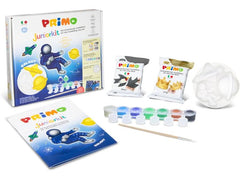 Primo | Juniorkit Galaxy Set | Modelliermasse, Farbe, Pinsel, Form